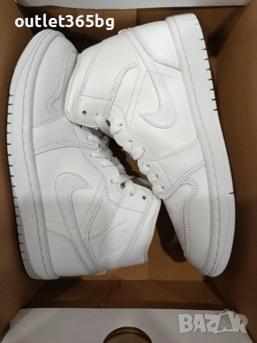 Nike - Air Jordan 1 Mid DV0991 111 Бял №36.5 Оригинал Код 564, снимка 2 - Маратонки - 51771555