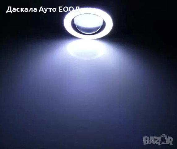 Комплект кръгли 6,4 см LED ЛЕД халогени Лупа с анг.очи за вграждане, снимка 6 - Аксесоари и консумативи - 42456758