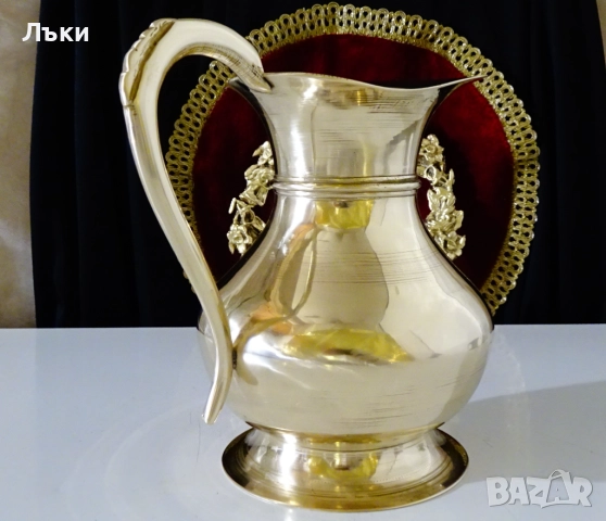 Бронзова кана за вино 3л.,730 гр.,перфектна. , снимка 3 - Антикварни и старинни предмети - 52406164