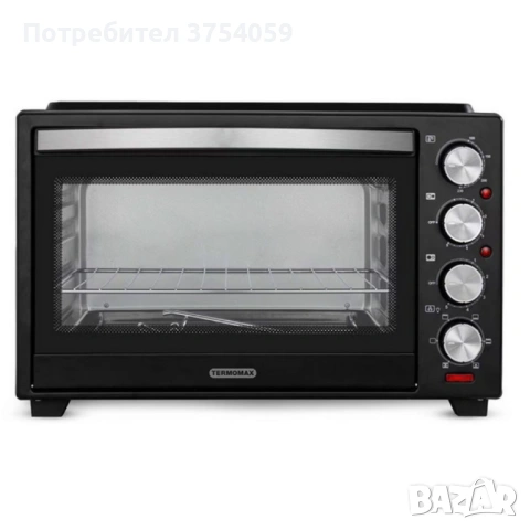 Компактна печка Termomax – фурна + два керамични котлона в едно, снимка 7 - Печки, фурни - 53124960