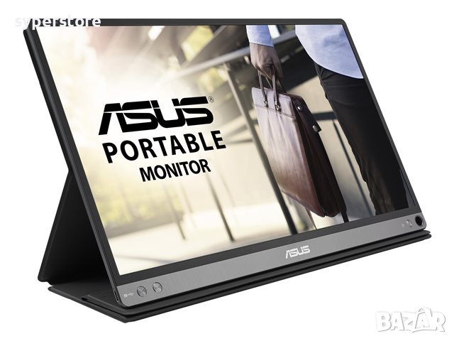 Mонитор 15.6" Full HD ASUS MB16AP 1920 x 1080 пиксела USB Type-C Portable Monitor up to 4 hours bat, снимка 1 - Монитори - 41616011