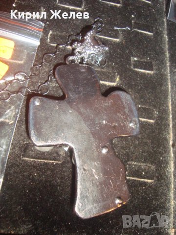 МОДЕН АРТ СРЕБРИСТ ПЕРЛЕН КРЪСТ МЕДАЛЬОН с ВЕРИЖКА 24303, снимка 4 - Колиета, медальони, синджири - 33953415