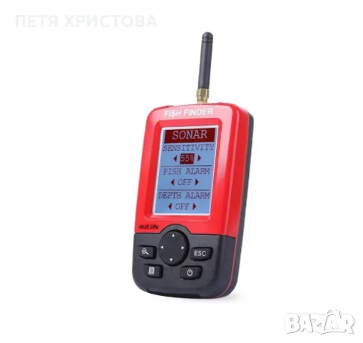 Сонар за риболов Sonar Fish Finder XJ-01, LCD екран, Безжичен сонарен сензор 100 м, снимка 2 - Стръв и захранки - 56049143