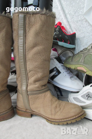 ZARA woman дамски 37- 38 кожени ботуши, 100 % естествена кожа , GOGOMOTO.BAZAR.BG®, снимка 11 - Дамски ботуши - 25855801