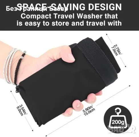 Нова Компактна чанта за пране пералня + простор за къмпинг и пътуване, снимка 6 - Къмпинг мебели - 48003304