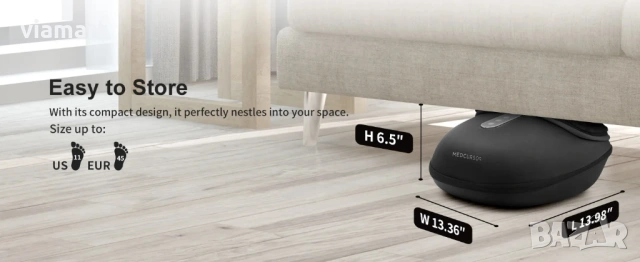 Масажор за крака Medcursor MD 400 с 3D Шиацу масаж, въздушна компресия, снимка 12 - Масажори - 53293252