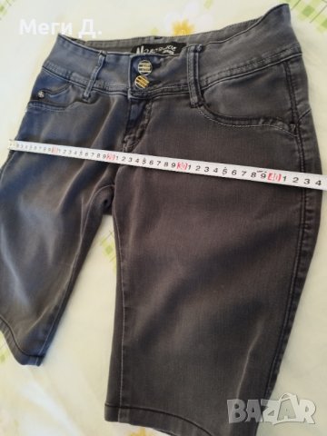 Дамски черни панталонки р-р 27, 26+подарък риза S, XS, снимка 13 - Къси панталони и бермуди - 40973077