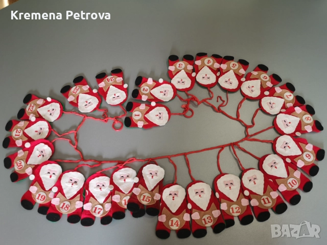 Коледна украса - лампички, календар, декорации, коледни звезди, коледни магнити и други