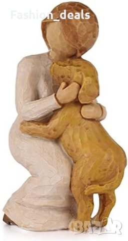 Нова Ангелска Кучешка фигура/Подарък любител кучета/Декорация