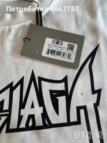 Balenciaga-Оригинална мъжка нова тениска М размер