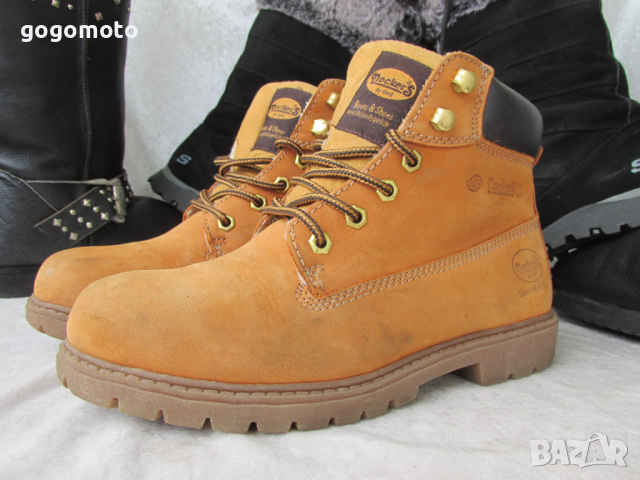Унисекс боти,обувки, чепици DOCKERS® Boots Leder N- 39 - 40 / 100% естествена кожа, снимка 1 - Дамски боти - 36159587
