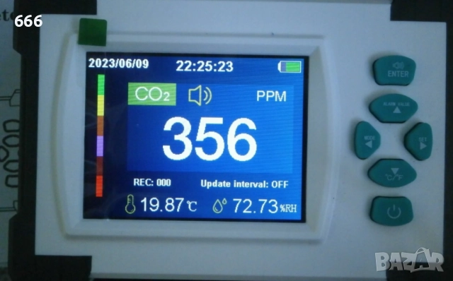 Детектор за въглероден диоксид co2, снимка 4 - Друга електроника - 52204738
