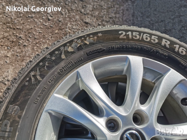 16 ки джанти 5х114.3 с зимни гуми 215 /65, снимка 2 - Гуми и джанти - 53833009