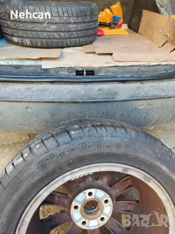 Оригинални джанти 16" за VW Passat B5.5 (5x112) с гуми 215/55/16, снимка 4 - Гуми и джанти - 53259729