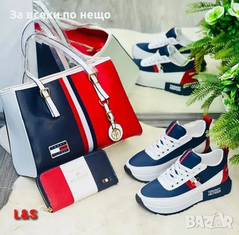 Tommy Hilfiger Дамски Маратонки👟Дамски Спортни Обувки Томи Хилфигер - Различни Цветове Код SEM-595