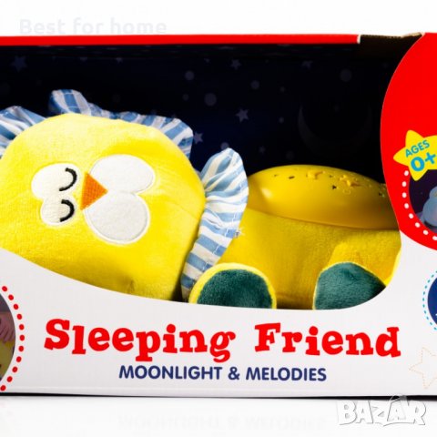 Музикална плюшена играчка с прожекция Sleeping Friend Night Light, снимка 5 - Музикални играчки - 34326383