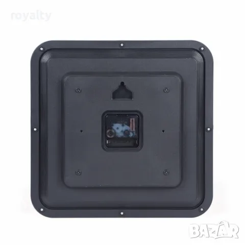 Стенен квадратен часовник - Безшумен, снимка 3 - Други стоки за дома - 49305352