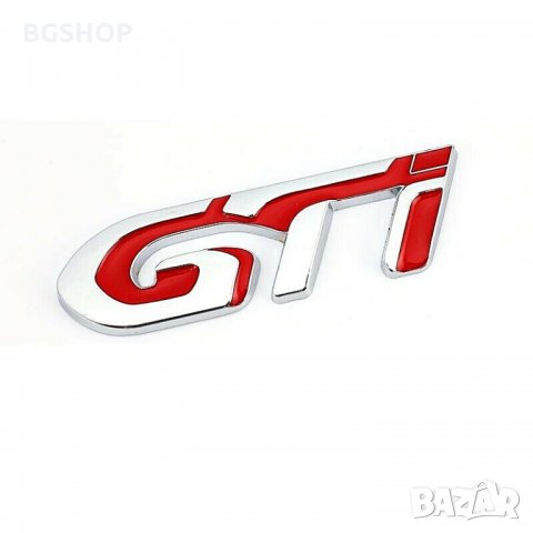GTI емблема Silver - Red, снимка 2 - Аксесоари и консумативи - 35723971