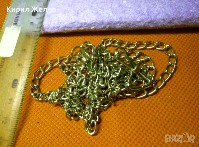ДЪЛГА ЗДРАВА НЕРЪЖДАЕМА СТОМАНЕНА ВЕРИЖКА СИНДЖИР ПОДХОДЯЩ За ДРЪЖКА на МАЛКА ДАМСКА ЧАНТА 37409, снимка 6 - Колиета, медальони, синджири - 47316351