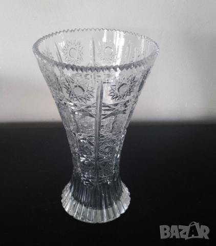 Кристална  ваза 26 см, снимка 3 - Вази - 36330761