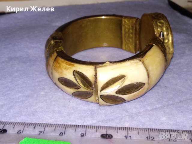 СТАРА ТИБЕТСКА БРОНЗОВА СКЪПОЦЕННА РЯДКА ГРИВНА с КАМИЛСКА КОСТ и НУЖДА от ЛЕКА РЕСТАВРАЦИЯ! 38338, снимка 11 - Антикварни и старинни предмети - 41202165