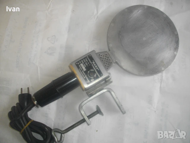 ф190мм 400W BARY ШВЕЙЦАРСКА СТАРО КАЧЕСТВО МАСИВНА ЕЛ. ЛЕПАЧКА ЗА ПЛАСТМАСОВИ ТРЪБИ ГОЛЯМ ДИАМЕТЪР, снимка 7 - Други инструменти - 50476199