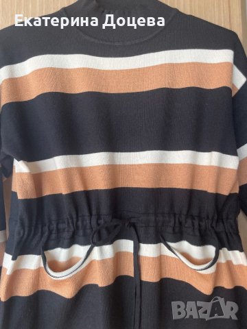 Рокля плетиво райе, снимка 2 - Рокли - 40113338