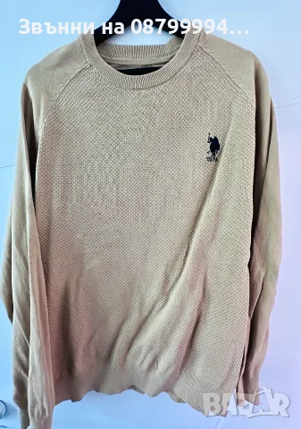 Мъжка Памучна Блуза Пуловер U.S. Polo ASSN, снимка 7 - Пуловери - 55770481