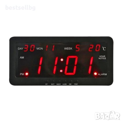 Електронен дигитален постоянно светещ часовник термометър за стая ток, снимка 8 - Други - 38921008