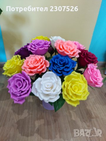Рози, снимка 3 - Изкуствени цветя - 44242384