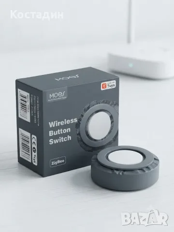 Безжичен смарт бутон Moes ZigBee (Tuya)