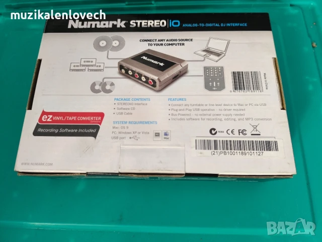 Numark STEREO-iO

USB sound cart звукова карта аудио интерфейс, снимка 2 - Аудиосистеми - 50725865