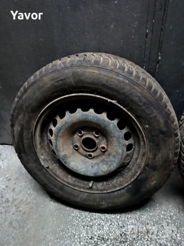 Vw Джанти 15" 5х112 с зимни гуми Hanкook 195/65/15, снимка 3 - Гуми и джанти - 53405072