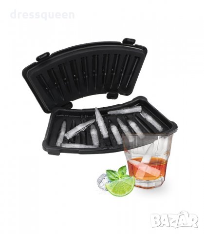 2956 Силиконов молд за лед с форма на куршуми АК-47, снимка 6 - Форми - 34264951