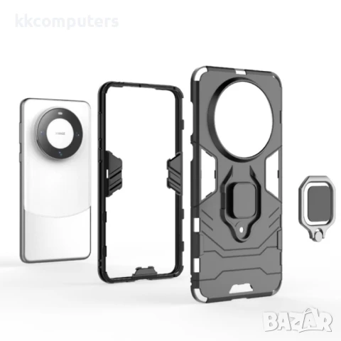 Huawei Mate 60 Pro Удароустойчив Ring Holder Калъф и Протектор, снимка 7 - Калъфи, кейсове - 50769720