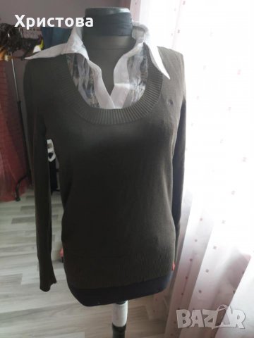 Блуза/пуловер в тъмнозелено EDC - 10,00лв., снимка 6 - Блузи с дълъг ръкав и пуловери - 28322137