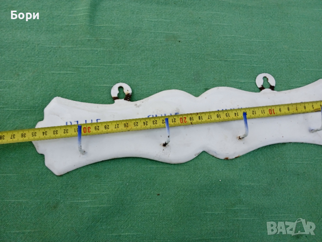 Стара емайлирана закачалка , снимка 6 - Други - 36242767