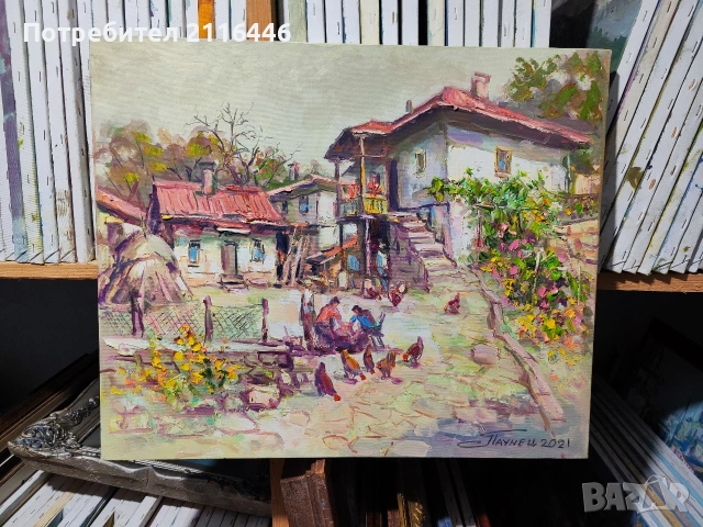 Картини на Георги "Паунец" Паунов - маслени бои, снимка 9 - Картини - 23298495