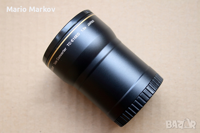 Nikon 1.5x Tele Converter TC-E15ED с мек калъф, произведен в Япония. В отлично състояние!, снимка 3 - Обективи и филтри - 36344928