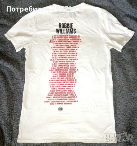 Тениска Robbie Williams. Tour 2017, снимка 2 - Тениски - 50489453