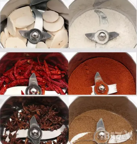 Индустриална Мелница Високомощна Мелачка Машина за Ултра Фино Смилане Голям Капацитет 800грама 3000W, снимка 8 - Други машини и части - 47422107