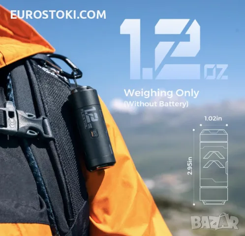Преносима въздушна помпа FLEXTAIL Zero Pump, акумулаторна мини помпа за надуване и вакуум, снимка 3 - Друга електроника - 56228339