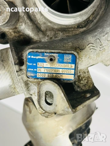 Турбо за Пежо Боксер Ситроен Релеи 2.0 дизел 9812386080 DW10FUD BorgWarner 2018, снимка 4 - Части - 51288602