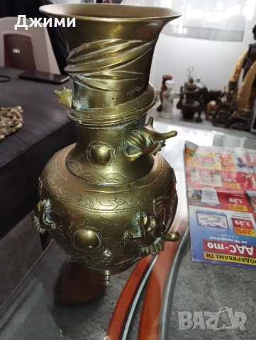 много стара азиатска ваза, снимка 12 - Антикварни и старинни предмети - 50729752