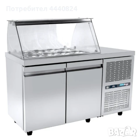 Професионална хладилна витрина за салати