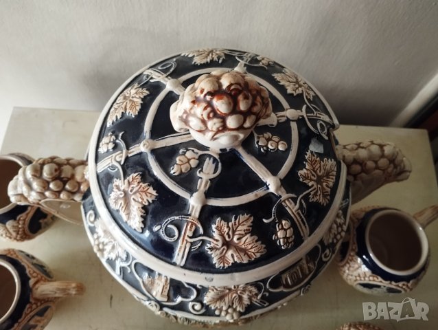 стар керамичен сервиз за буле, снимка 4 - Други ценни предмети - 41929892