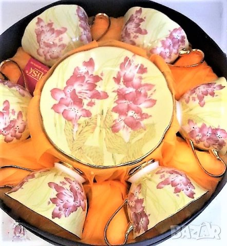 Луксозни  чаши за кафе и чай от изящен костен порцелан, снимка 14 - Подаръци за жени - 27212439