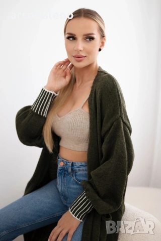 Дамска жилетка с джобове, 2цвята , снимка 2 - Жилетки - 47608998