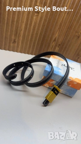 колан от естествена кожа в кутия ysl saint laurent 