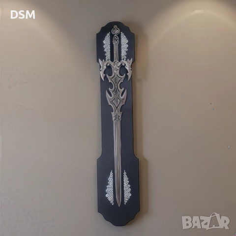 Нов Меч за Декорация на Стена -пано  с Оръжие -115см